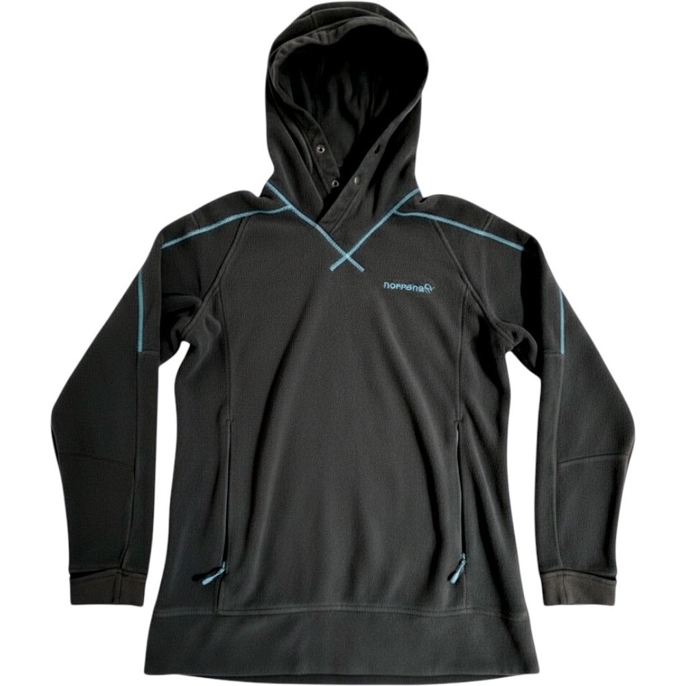 Norrona Men' M Falkentind Warm 1 Fleece PolarTec Thumb Holes Pullover Cool Black